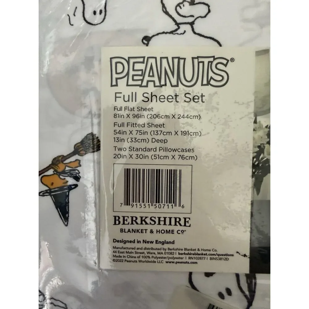 PEANUTS Halloween Shenanigans Snoopy & Woodstock Full Sheet 4 Piece Set